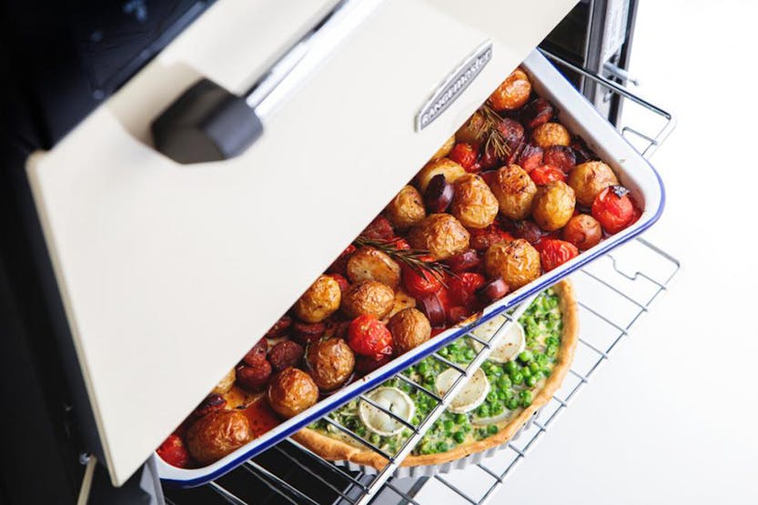 Rangemaster Classic 60cm Induction Cooker with touch controls, sleek black design – available at Keans Claremorris.