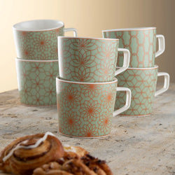 Sage & Copper Mugs Set of 6