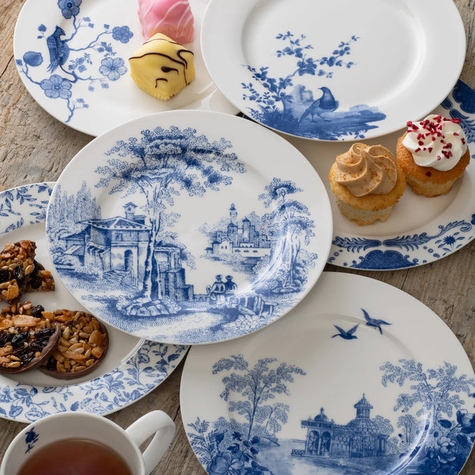 Archive Blue Aynsley Teaplates - Set of 6 - Image 3