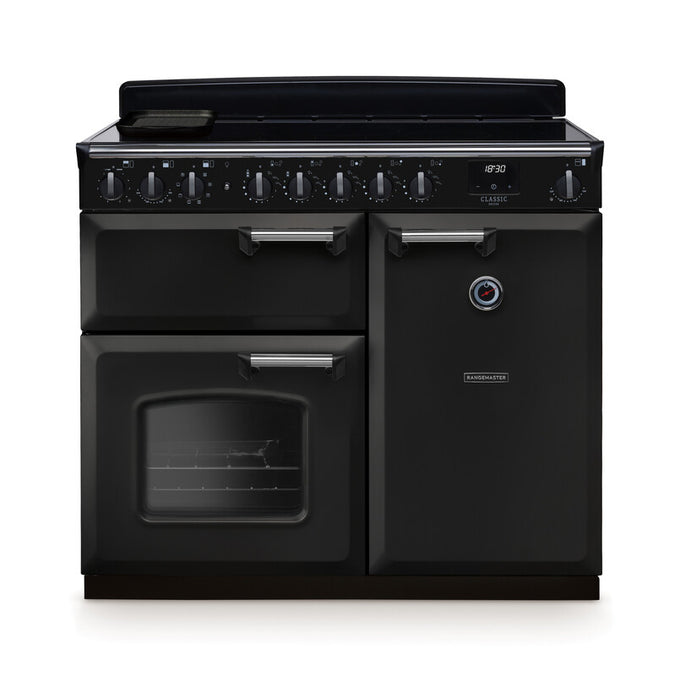 Rangemaster Classic Deluxe 100cm Chrome Induction Rangecooker - Image 2