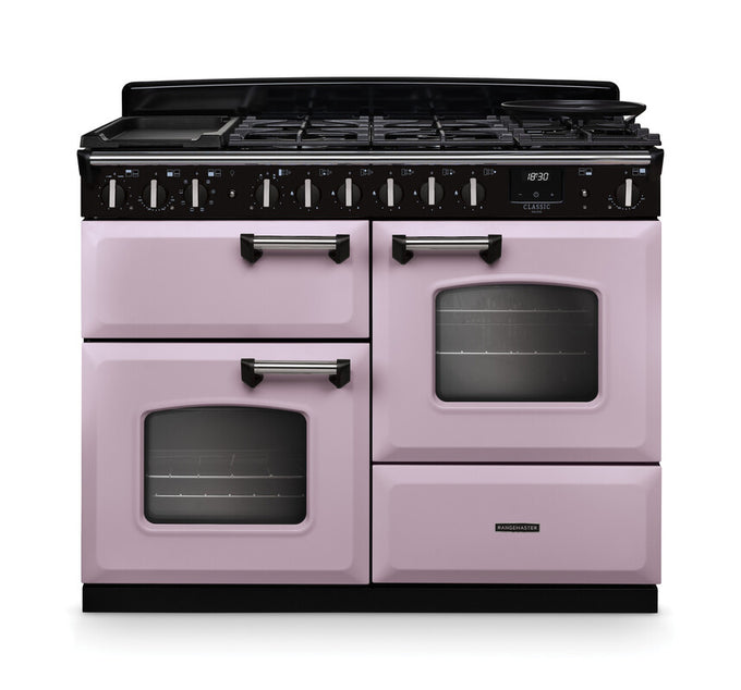 Rangemaster Classic Deluxe 110 Dual Fuel with Chrome Trim - Image 8