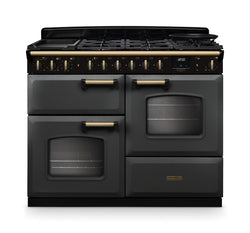 Rangemaster Classic Deluxe 110 Dual Fuel with Antique Brass Trim