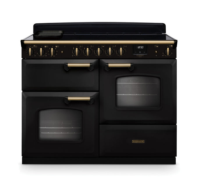 Rangemaster Classic Deluxe 110 Induction With Antique Brass Trim - Image 2