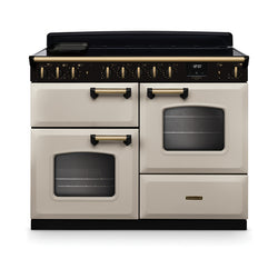 Rangemaster Classic Deluxe 110 Induction With Antique Brass Trim