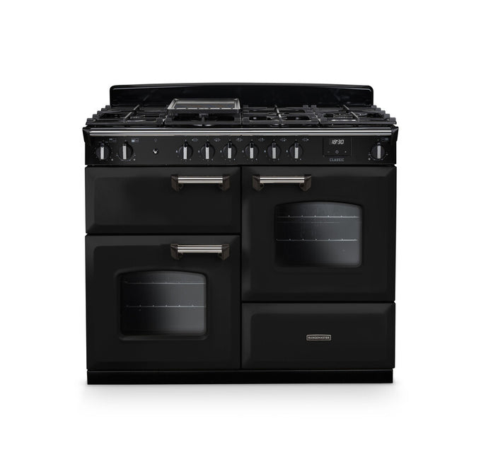 Rangemaster Classic 110cm Chrome Dual Fuel Rangecooker - Image 4