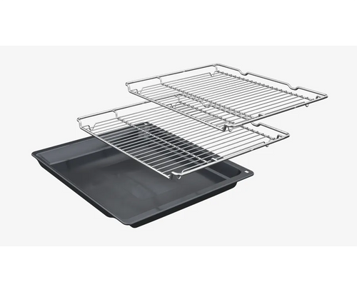 Bosch Series 8 built-in compact oven with microwave in black, sleek design, available at Keans Claremorris.