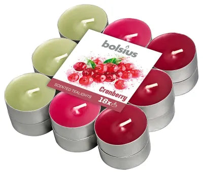 Fragranced Tealights – Cranberry (4hr, Pack of 18)