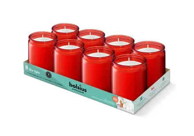 Bolsius Professional Starlight Glass 82/68mm Red - Image 1