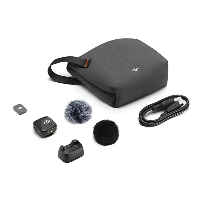 DJI Mic Mini Transmitter Black compact wireless audio transmitter for clear sound – available at Keans Claremorris.