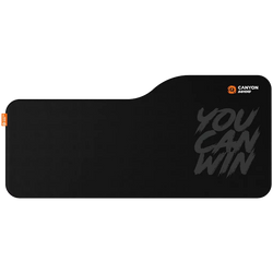 Canyon extra-large black mouse and keyboard pad MP-10 with anti-slip base, stitched edges, jacquard surface – Keans