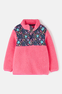 Kids Fleece | Cassie Fleece Pink with Floral Print