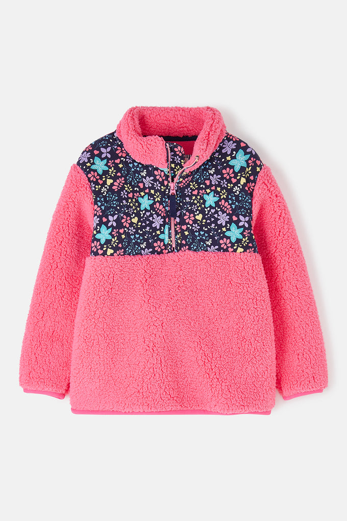 Kids Fleece | Cassie Fleece Pink with Floral Print - Image 5