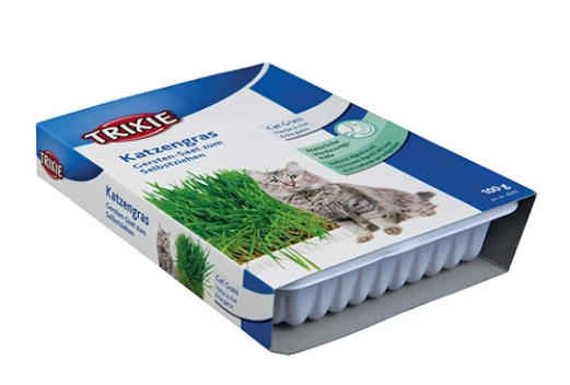 Cat Grass Dish 100g - grow-your-own grass seed, soft, vitamin-rich, ideal for kittens, from Keans Claremorris