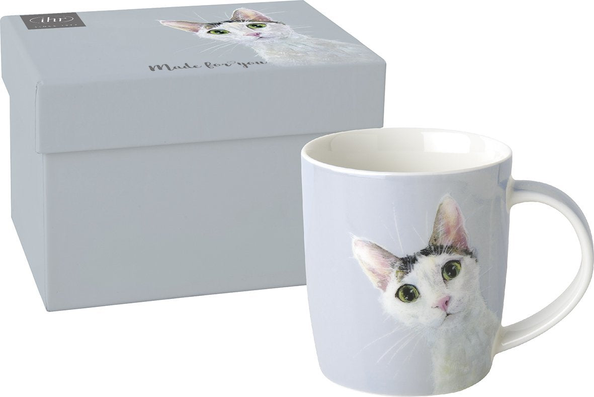 Cat Porcelain Mug with Gift Box – 300ml Keans Claremorris