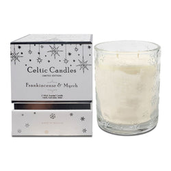 Celtic Candle Double Wick Christmas  Francinsense and Myrrh Keans Claremorris