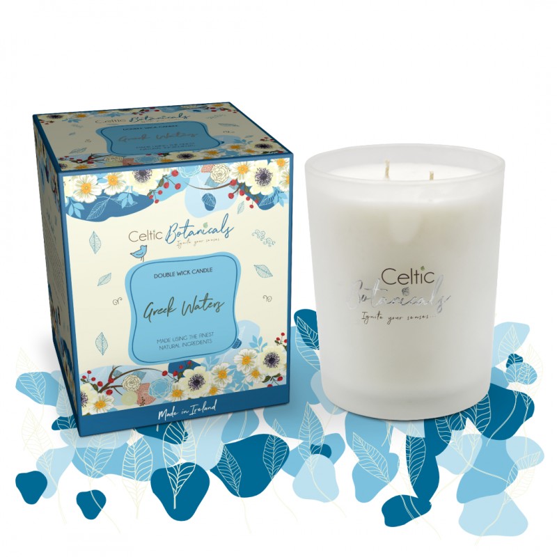 Celtic Candle Double Wick Greek Water Keans Claremorris