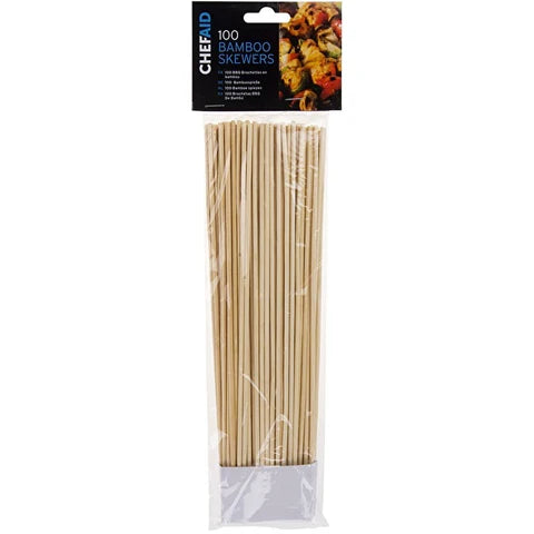 Chef Aid 100 25cm Bamboo Skewers Keans Claremorris