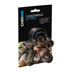 Chef Aid Christmas Gingerbread Cutters – Set of 3 Keans Claremorris