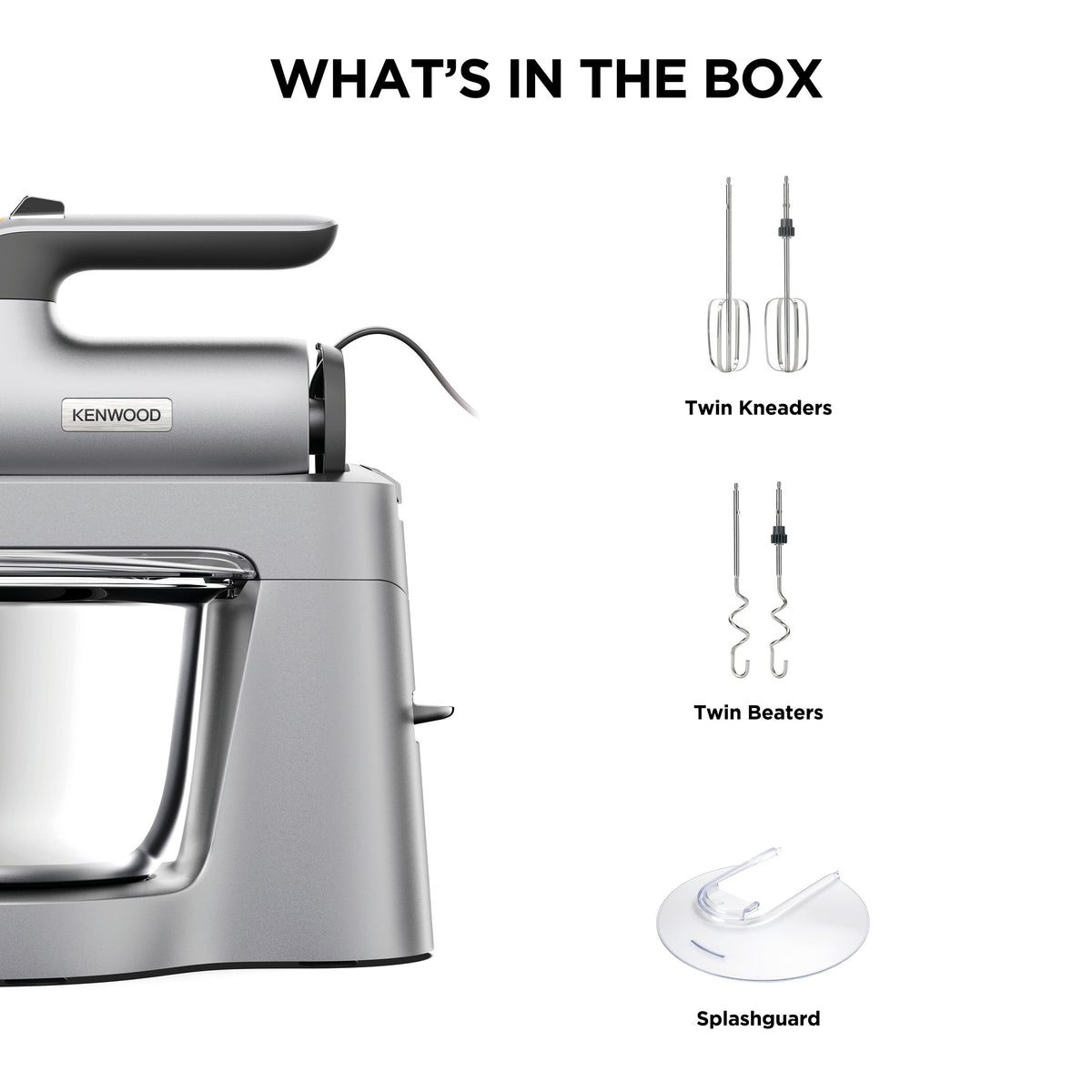 Kenwood Chefette Mixer Silver | HMP54.000SI - Image 2