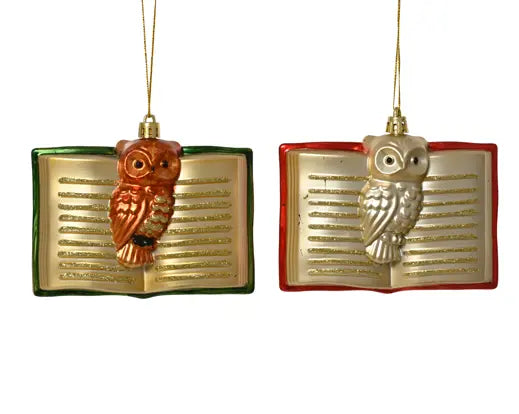 Christmas Book Figurine Decoration 2 Assorted L.11.8cm x H.9.7cm Keans Claremorris