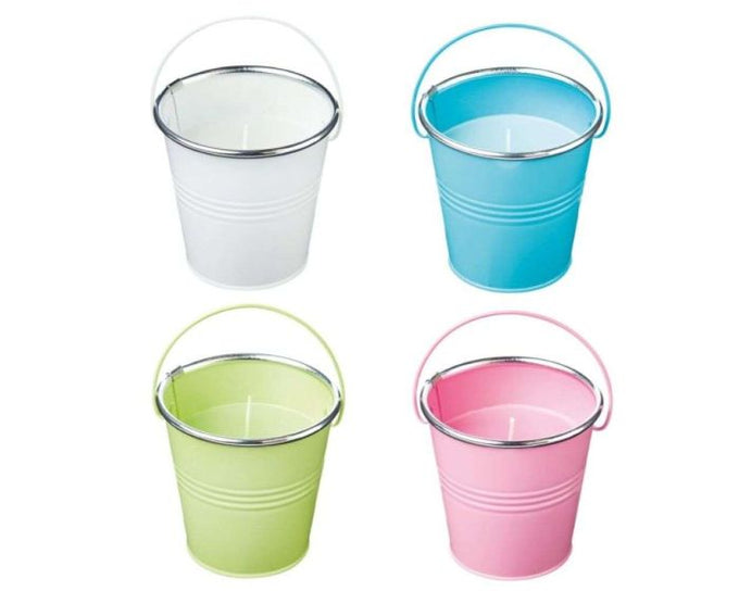 Citronella Candles In Metal Pot 10.5cm 4 Assorted Keans Claremorris