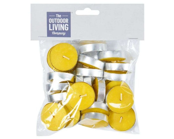 Citronella Wax Tea Light 25pc 4cm Keans Claremorris