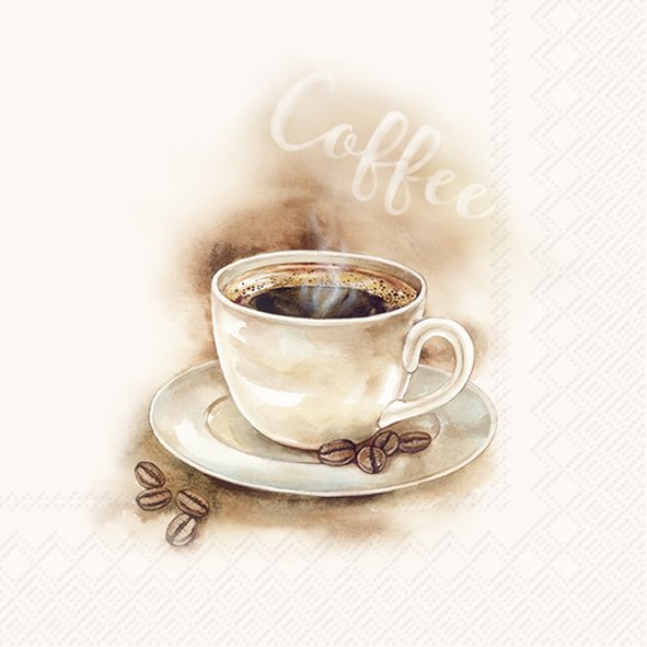 Coffee Cream Lunch Napkins Keans Claremorris