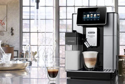 DeLonghi PrimaDonna Soul ECAM610.55.SB Silver Black Bean to Cup Coffee Machine - Automatic, Keans Claremorris