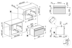 Smeg Classics Combination Oven SO4301M0N in Black, sleek design, multifunctional cooking | Keans Claremorris