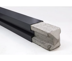 Smartfence 1.9m Concrete Post Cover, maintenance-free coated steel, fits standard H-posts, available at Kean’s Claremorris.