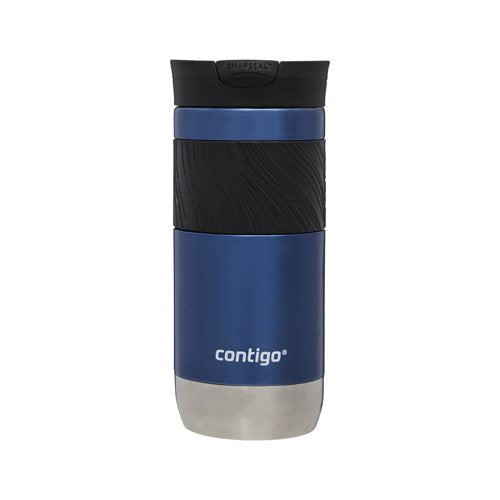 Contigo Byron 2.0 Snapseal 16oz Blue Corn travel mug with leak-proof lid, Thermalock insulation, soft grip – Keans