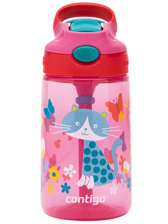 Contigo Kids 14oz/420ml Gizmo Flip Bottle Cherry w/Cat Keans Claremorris