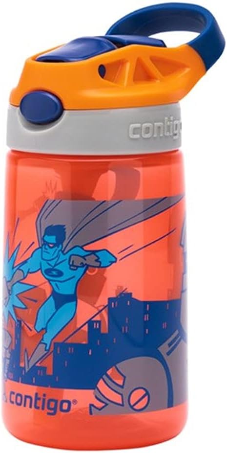Contigo Kids 14oz/420ml Gizmo Flip Bottle Superheros Keans Claremorris