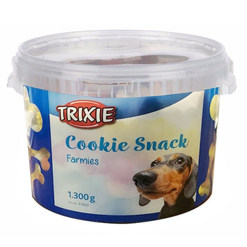 Cookie Snacks Farmies dog treats shaped like farm animals, lamb protein, resealable tub, 1.3kg – Keans Claremorris