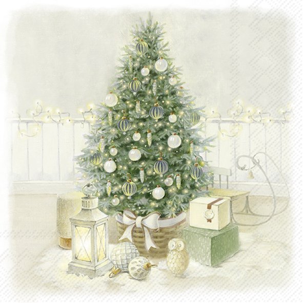 Cozy Christmas Eve Lunch Napkins Keans Claremorris