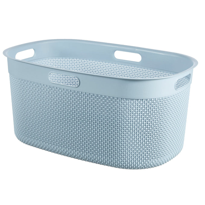 Curver Laundry Basket Stone Blue 45L Keans Claremorris