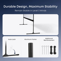 Nebula 100-Inch Outdoor Projector Screen with Stand