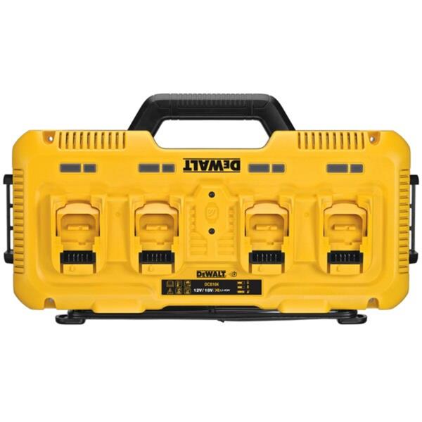 Dewalt DCB104 XR 4-Port Fast Charger for 18V/54V Batteries, available at Keans Claremorris