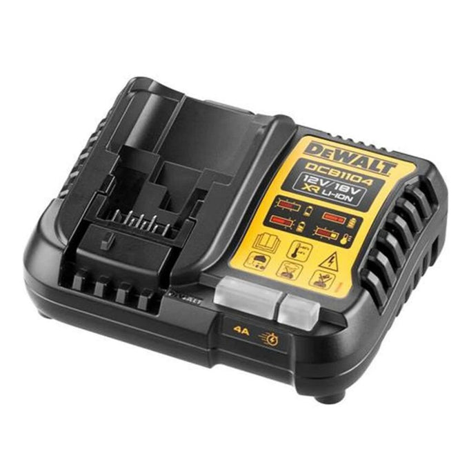 DEWALT 12V & 18V XR Powerstack Fast Charger DCB1104 for quick charging, available at Keans Claremorris.