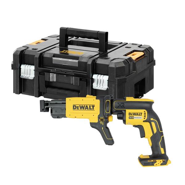 DeWalt power tool with black and yellow design on a white background