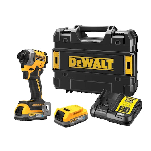 DeWalt 1/4 Inch Impact Driver 18v | 2 x 1.7Ah Powerstack Li-ion | DCF850E2T - Image 7