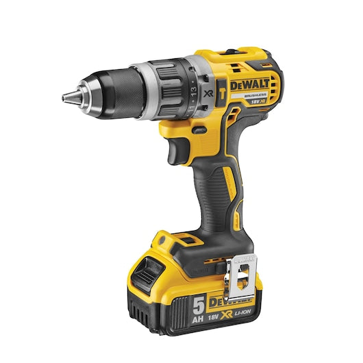DeWalt cordless drill on a white background