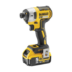 DeWalt cordless drill on a white background