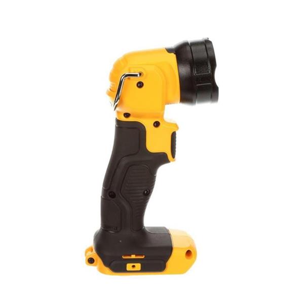 A cordless drill or impact driver accessory head shown in profile against a plain white background. The tool features a bright yellow body with black grip areas and a black attachment collar.