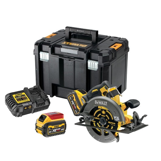 Dewalt DEWDCS578T2 XR FlexVolt 190mm 54V Circular Saw with 2x 6.0Ah Li-ion Batteries - Keans Claremorris