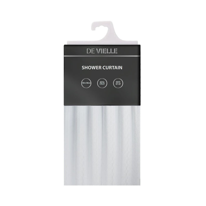 De Vielle Bathroom Embossed Shower Curtain - Image 2