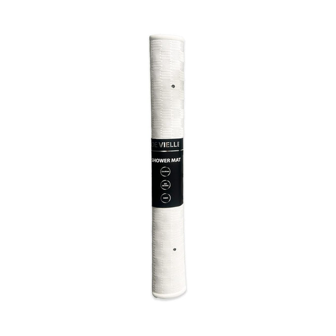 De Vielle Bathroom PVC Shower Mat - White - Image 2