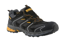 DeWalt Cutter Lightweight Safety Trainers with steel toe, slip-resistant sole, padded collar – available at Keans Claremorris