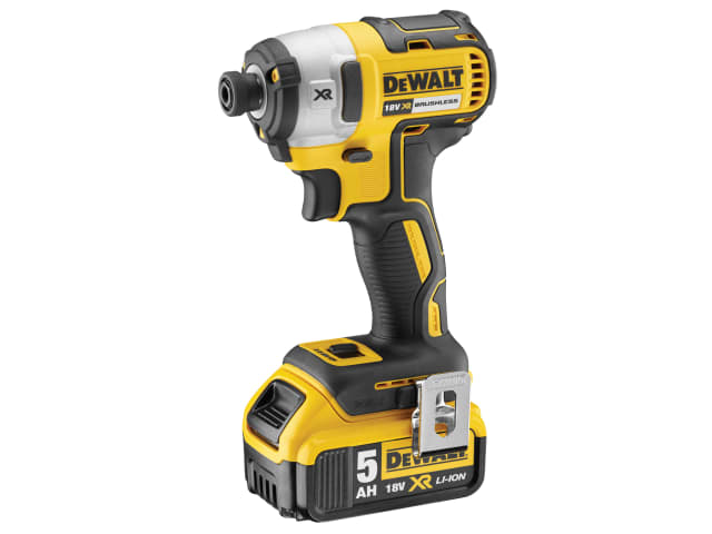 Dewalt 18V Brushless Impact Driver with 3-speed, 205Nm torque, 2x5.0Ah batteries – available at Keans Claremorris