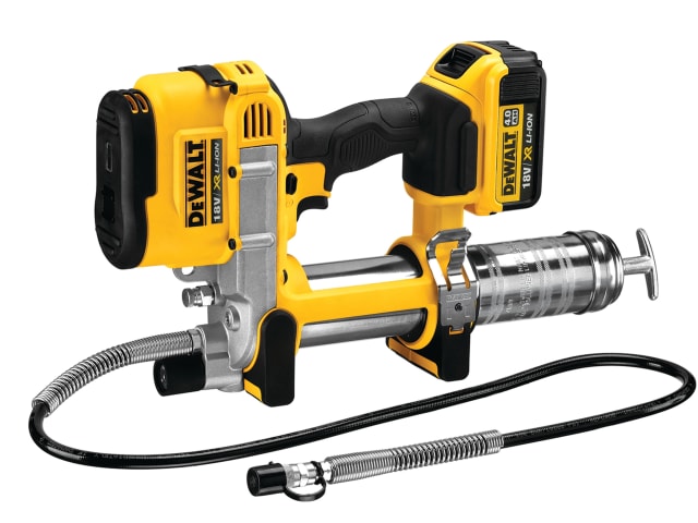 Dewalt DCGG571M1 Cordless XR 18V Grease Gun with 4.0Ah Li-ion Battery – Available at Keans Claremorris